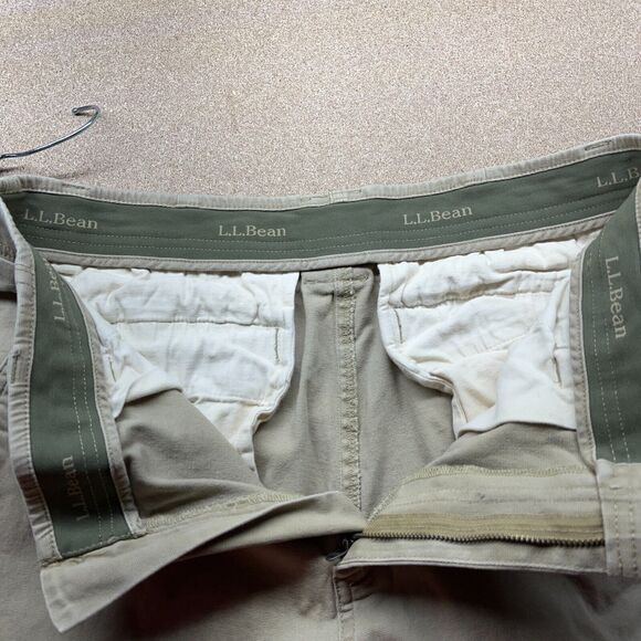 LL Bean Pants Mens 34 Canvas Hiking Outdoor Utility Adventurecore Essential - Picture 5 of 11